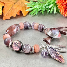 Load image into Gallery viewer, Fall Botswana Agate Bracelet