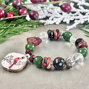 Holiday Cardinal Bracelet