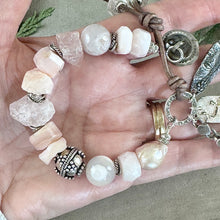 Load image into Gallery viewer, Rustic Pink Gemstone Bracelet