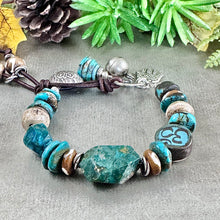 Load image into Gallery viewer, Teal Om Bracelet