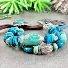 Load image into Gallery viewer, Variscite and Turquoise Bracelet