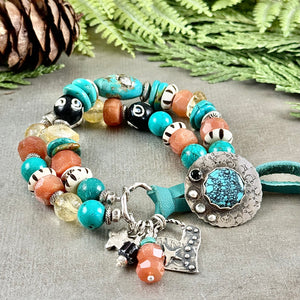 Turquoise and Gemstone Bracelet