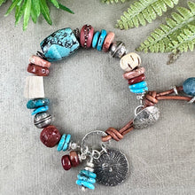 Load image into Gallery viewer, Rustic Turquoise Bracelet