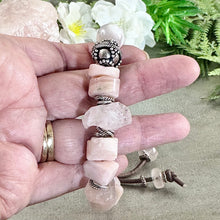 Load image into Gallery viewer, Rustic Pink Gemstone Bracelet