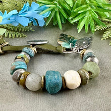 Load image into Gallery viewer, Antique Trade Bead and Turquoise Bracelet