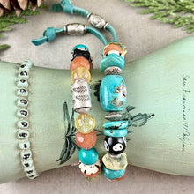 Load image into Gallery viewer, Turquoise and Gemstone Bracelet