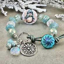 Load image into Gallery viewer, RESERVED FOR AM Winter Penguin Bracelet