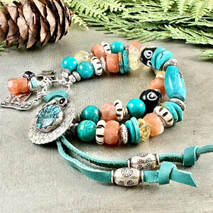 Turquoise and Gemstone Bracelet