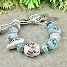 Load image into Gallery viewer, RESERVED for AM Butterfly Courage Bracelet