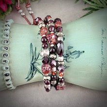 Load image into Gallery viewer, Two Garnet Bracelet