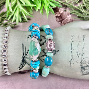 Variscite and Turquoise Bracelet