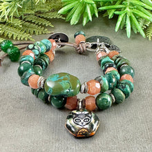 Load image into Gallery viewer, Spiral Spirit Cat Bracelet