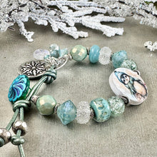 Load image into Gallery viewer, RESERVED FOR AM Winter Penguin Bracelet