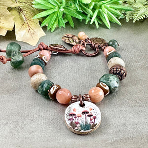 Fall Mushroom Bracelet