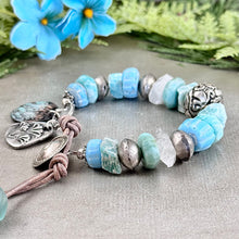 Load image into Gallery viewer, Rustic Amazonite Bracelet