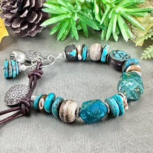 Load image into Gallery viewer, Teal Om Bracelet