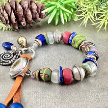 Load image into Gallery viewer, Multi Antique Trade Bead Bracelet