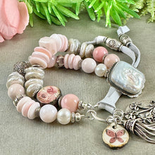 Load image into Gallery viewer, Pink Opal and Queen Conch Bracelet