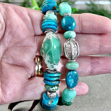 Load image into Gallery viewer, Variscite and Turquoise Bracelet