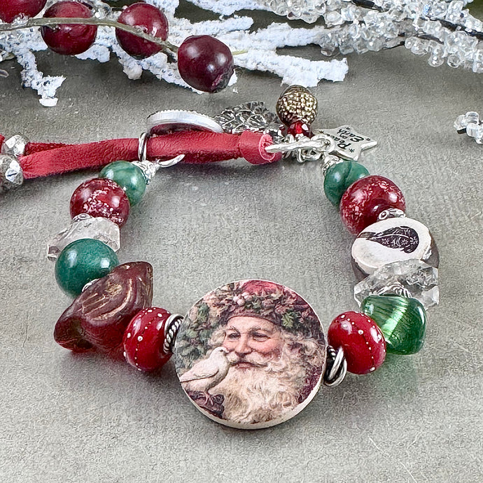 Peace on Earth Santa Bracelet