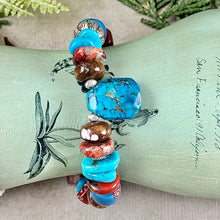 Load image into Gallery viewer, Chunky Turquoise Bracelet