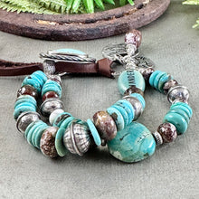 Load image into Gallery viewer, Minty Green Turquoise Bracelet