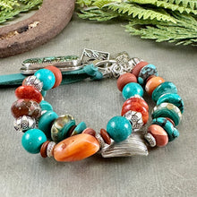 Load image into Gallery viewer, Turquoise Double Strand Bracelet