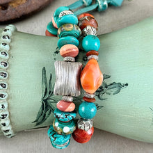 Load image into Gallery viewer, Turquoise Double Strand Bracelet