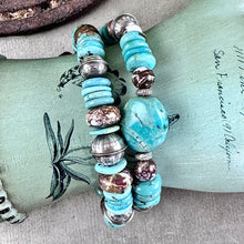 Load image into Gallery viewer, Minty Green Turquoise Bracelet