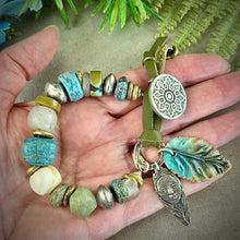 Load image into Gallery viewer, Antique Trade Bead and Turquoise Bracelet