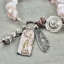 Load image into Gallery viewer, Rustic Pink Gemstone Bracelet