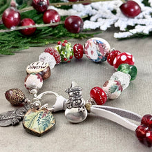 Load image into Gallery viewer, Festive Snowman Bracelet