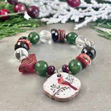 Load image into Gallery viewer, Holiday Cardinal Bracelet