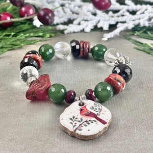 Holiday Cardinal Bracelet