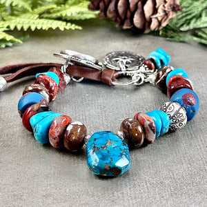 Chunky Turquoise Bracelet