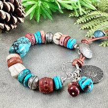 Load image into Gallery viewer, Rustic Turquoise Bracelet
