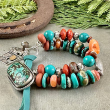 Load image into Gallery viewer, Turquoise Double Strand Bracelet