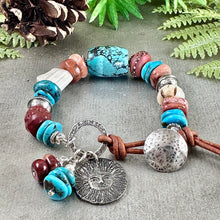 Load image into Gallery viewer, Rustic Turquoise Bracelet