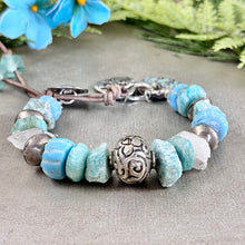 Load image into Gallery viewer, Rustic Amazonite Bracelet