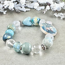 Load image into Gallery viewer, Frosty Evening Snowman Bracelet