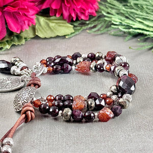 Two Garnet Bracelet