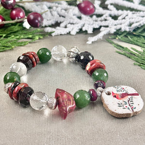 Holiday Cardinal Bracelet