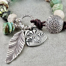 Load image into Gallery viewer, Rustic Green Trade Bead Bracelet