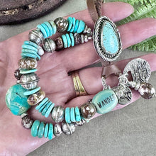 Load image into Gallery viewer, Minty Green Turquoise Bracelet
