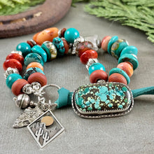 Load image into Gallery viewer, Turquoise Double Strand Bracelet