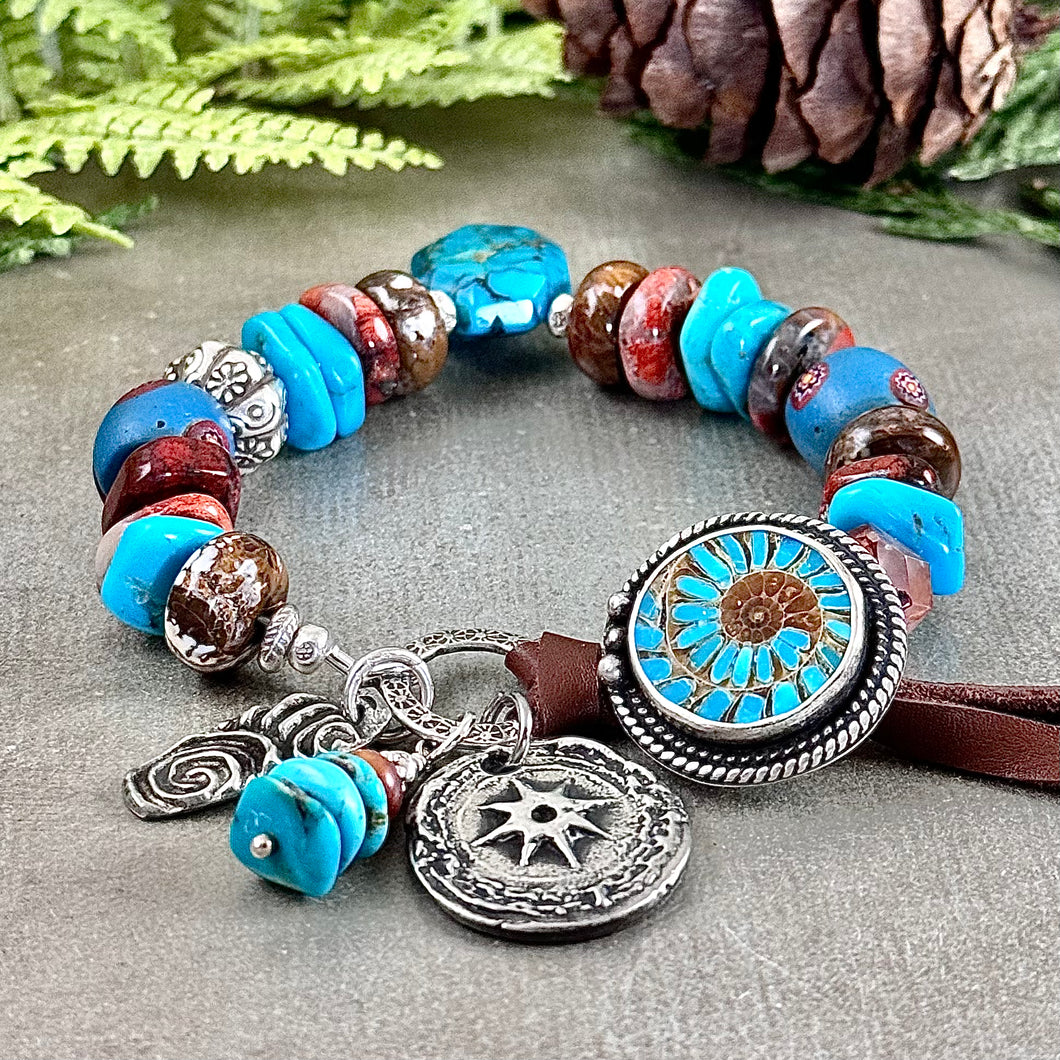 Chunky Turquoise Bracelet