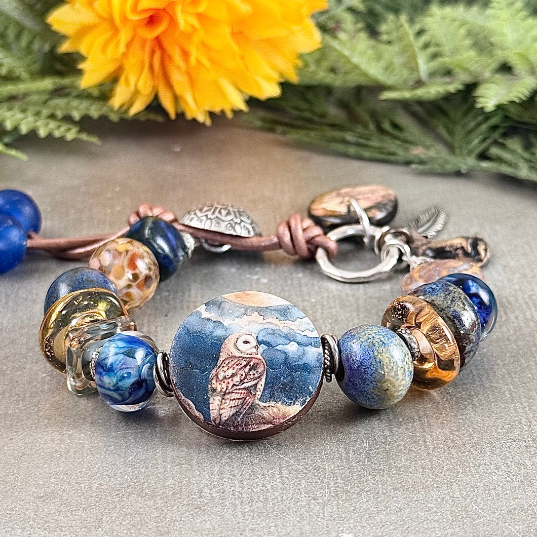 Moon Gazing Owl Bracelet