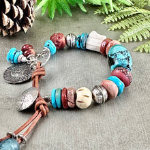 Load image into Gallery viewer, Rustic Turquoise Bracelet