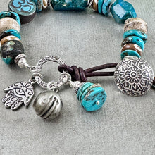 Load image into Gallery viewer, Teal Om Bracelet