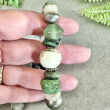 Load image into Gallery viewer, Rustic Green Trade Bead Bracelet